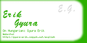 erik gyura business card